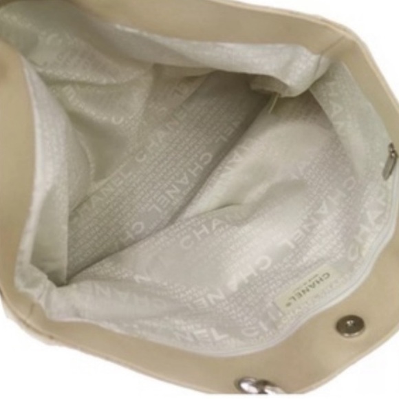 CHANEL • Cabas CC Logo Canvas Shoulder Bag - Picture 10 of 16